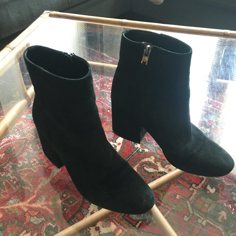 Sam Edelman "Taye" Ankle Bootie in Black Suede